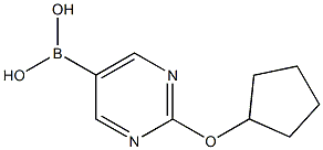 2-(Cyclopentoxy)pyrimidine-5-boronic acid Structure