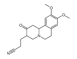 3-(9,10-dimethoxy-2-oxo-1,3,4,6,7,11b-hexahydrobenzo[a]quinolizin-3-yl)propanenitrile Structure