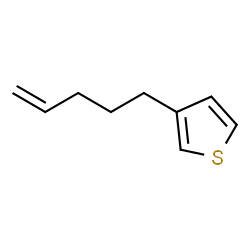 3-(戊-4-烯-1-基)噻吩结构式