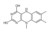 7,8,10-trimethyl-1,5-dihydrobenzo[g]pteridine-2,4-dione Structure