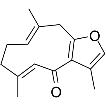 莪术呋喃二烯酮结构式