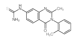 Thiourea,N-[3,4-dihydro-2-methyl-3-(2-methylphenyl)-4-oxo-7-quinazolinyl]-结构式