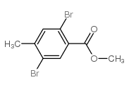 2,5-二溴-4-甲基苯甲酸甲酯结构式