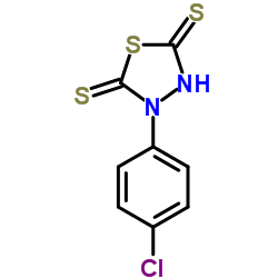 3-(4-Chlorophenyl)-1,3,4-thiadiazolidine-2,5-dithione Structure