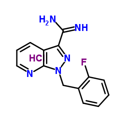 1-(2-氟苄基)-1H-吡唑并[3,4-B]吡啶-3-甲脒盐酸盐结构式