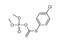 1-(4-chlorophenyl)sulfanylethenyl dimethyl phosphate结构式