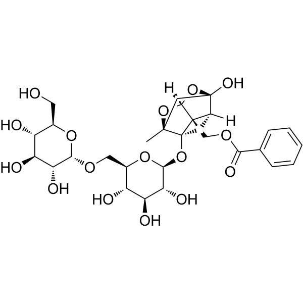 Isomaltopaeoniflorin Structure