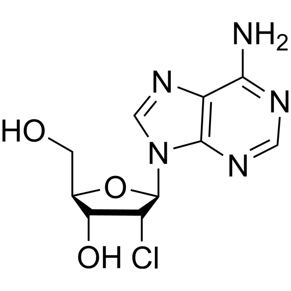 Adenosine,2'-chloro-2'-deoxy- Structure