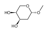 methyl 2-deoxy-β-L-erythro-pentopyranoside Structure