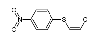 cis-1-chloro-2-(4-nitro-phenylsulfanyl)-ethylene Structure