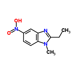 2-ethyl-1-methyl-5-nitro-1H-1,3-benzimidazole Structure