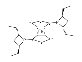 (-)-1,1'-bis((2s,4s)-2,4-diethylphosphotano)ferrocene Structure
