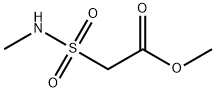 2-(N-甲基氨磺酰基)乙酸甲酯结构式