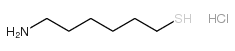 6-氨基-1-巯基己烷盐酸盐结构式