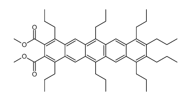 dimethyl 1,4,6,8,9,10,11,13-octapropylpentacene-2,3-dicarboxylate结构式