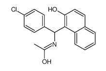 N-[(4-氯苯基)-(2-羟基萘-1-基)-甲基]-乙酰胺结构式