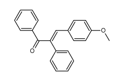 2.3-diphenyl-1-(4-methoxy-phenyl)-propen-(1)-one-(3)结构式