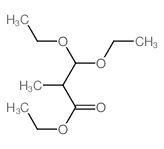3,3-二乙氧基-2-甲基丙酸乙酯结构式