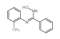 N-hydroxy-N-(2-methylphenyl)benzenecarboximidamide结构式