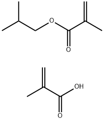 2-Propenoic acid, 2-methyl-, polymer with 2-methylpropyl 2-methyl-2-propenoate Structure
