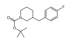 N-BOC-3-(4-FLUOROBENZYL)PIPERIDINE Structure