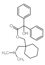 Benzeneacetic acid, a-hydroxy-a-phenyl-,[1-[(dimethylamino)methyl]cyclohexyl]methyl ester结构式