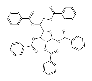 b-D-Glucofuranose, pentabenzoate(9CI) structure