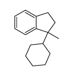 1-cyclohexyl-1-methyl-2,3-dihydro-1H-indene结构式