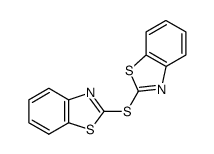 bis(2-benzothiazolyl) sulfide结构式