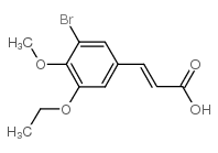 3-(3-bromo-5-ethoxy-4-methoxyphenyl)prop-2-enoic acid Structure