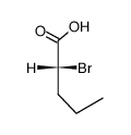 (R)-2-bromo-valeric acid结构式