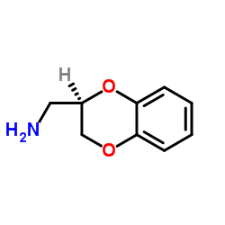 (R)-2,3-二氢-1,4-苯并二噁烷-2-甲胺结构式