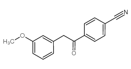 4-[2-(3-甲氧基苯基)乙酰基]苯甲腈结构式