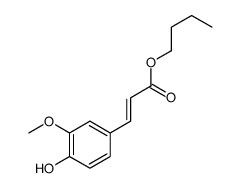butyl 4'-hydroxy-3'-methoxycinnamate structure