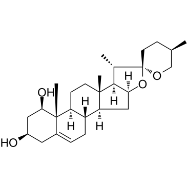 鲁斯可皂苷元结构式