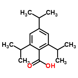 2,4,6-三异丙基苯甲酸结构式