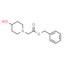 2-(4-羟基哌啶-1-基)乙酸苄酯结构式