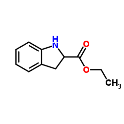 吲哚啉-2-甲酸乙酯结构式