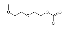 2-(2-methoxyethoxy)ethyl carbonochloridate结构式
