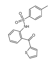 [2]thienyl-[2-(toluene-4-sulfonylamino)-phenyl]-ketone结构式