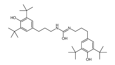 1,3-bis[3-(3,5-ditert-butyl-4-hydroxyphenyl)propyl]urea Structure