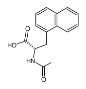(S)-2-acetamido-3-(naphthalen-1-yl)propanoic acid Structure