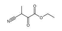 ethyl 3-cyano-2-oxobutanoate Structure