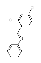 Aniline, N- (2,4-dichlorobenzylidene)- Structure