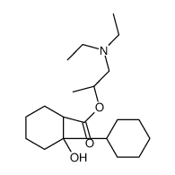 1-(Diethylamino)-2-propanyl (1R,2R)-1-hydroxy-1,1'-bi(cyclohexyl) -2-carboxylate Structure
