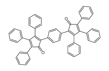 2-[4-(5-oxo-2,3,4-triphenylcyclopenta-1,3-dien-1-yl)phenyl]-3,4,5-triphenylcyclopenta-2,4-dien-1-one Structure