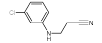 3-(3-氯苯氨基)丙腈结构式