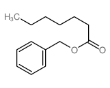 Heptanoic acid, phenylmethyl ester结构式