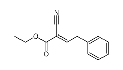 ethyl (E)-2-cyano-4-phenyl-2-butenoate结构式