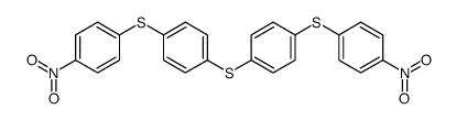 1-nitro-4-[4-[4-(4-nitrophenyl)sulfanylphenyl]sulfanylphenyl]sulfanylbenzene Structure
